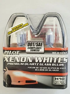 NOS Pilot Automotive XENON Whites Premium Quartz  Glass Bulbs WIH10XP H10 - Imagen 1 de 4