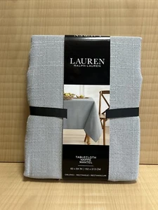 RALPH LAUREN grey Tablecloth 6-8 seatings 60 x84 inch ( 152 x 213 cm ) - Picture 1 of 6