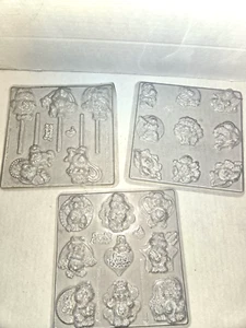 VINTAGE CABBAGE PATCH CARE BEAR CHOCOLATE SUCKER LOLLIPOP MOLDS MAKE BAKE LOT G - Picture 1 of 4