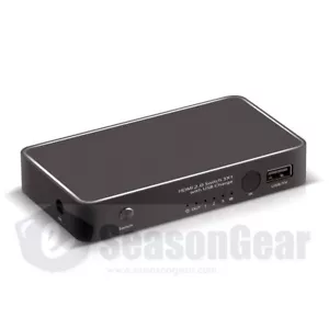 Switcher VK-A17 HDMI 2.0 3X1 4K con ricarica USB - Foto 1 di 1