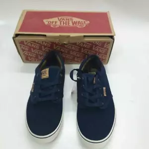 Vans Niños Atwood Deluxe Tenis Azul Blanco VN000ZSTK6T Parte Superior Baja Con Cordones 4.5Y Nuevas - Imagen 1 de 10