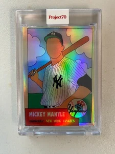 2021 TOPPS Project 70 Mickey Mantle #500 Rainbow Foil New York Yankees Fucci /70 - Picture 1 of 2