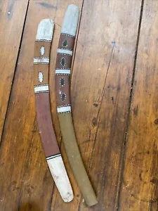 A Pair of Old Aboriginal Boomerangs with Ceremonial Paint North West Australia - Picture 1 of 9