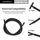 Black Rubber Windscreen Wiper Washer Jet Tube Pipe Hose 200cm  with connectors