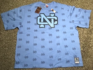 NEW Mitchell & Ness UNC North Carolina Tar Heels All-Over-Print T-Shirt (3XL) - Picture 1 of 3