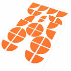 Carbon Emblem Ecken Orange f&#252;r BMW M3 M5 E60 E61 F10 E90 E91 F30 F31 E92 M Paket