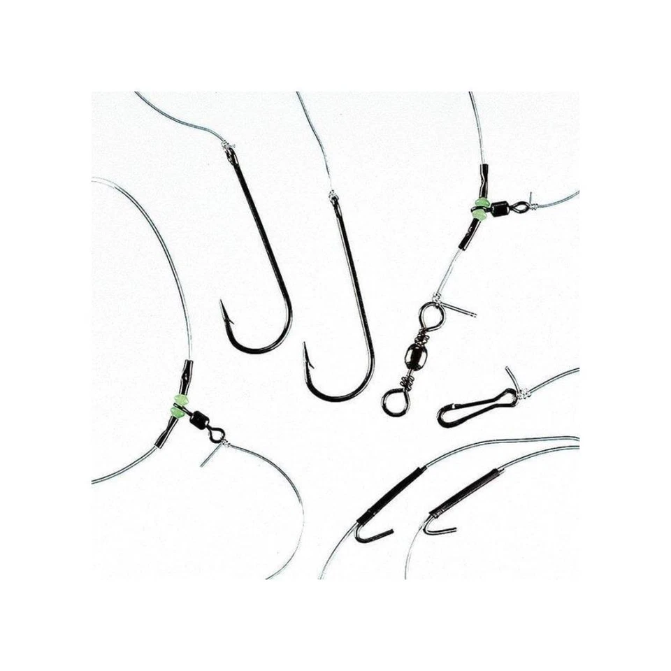 FLADEN Surf-Rig m. Clip Gr. 4/0 Vorfachsystem Brandungsvorfach Naturködervorfach - Bild 1 von 1