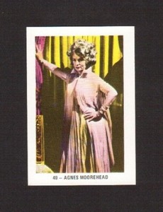 Bewitched Agnes Moorehead Vintage 1971 Spanish Galeria da Artistas TV Card