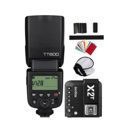 Godox 2.4G HSS TT600 Flash Speedlite X2T-C/N/S Trigger For Canon Nikon Sony - Image 1 of 4