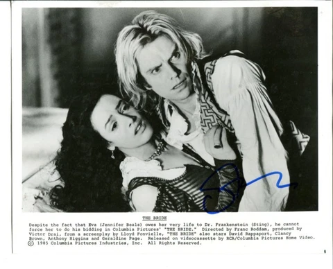 STING - THE POLICE - FRANKENSTEIN - THE BRIDE + COA  -  SIGNED AUTOGRAPHED 6221 Cover