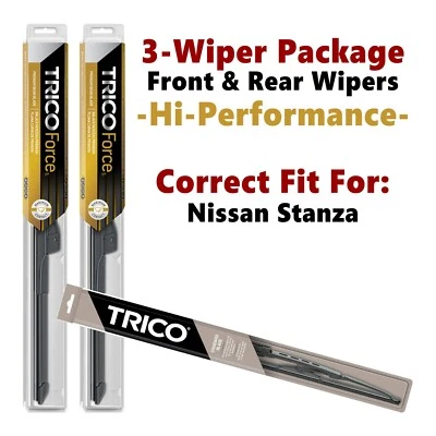 Wipers 3-pk Hi-Performance fits 1982-1985 Nissan Stanza - 25180x2/30180 - Image 1 of 4