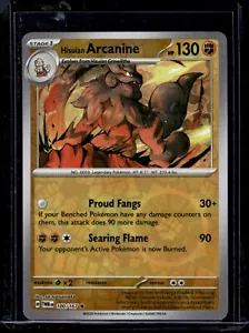 Hisuian Arcanine Reverse Holo 2024 Pokemon Twilight Masquerade TWM L14 #100 Rare - Picture 1 of 2