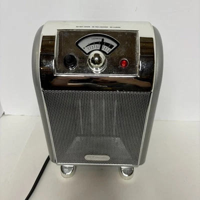 DeLonghi Portable Vintage Metal Space Heater RCH150 Air Heater 120V Chrome - Image 1 of 4