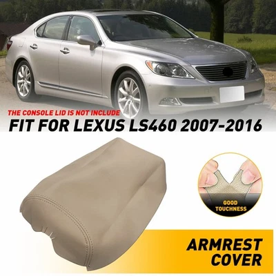 Se adapta a Lexus LS460 2007-2016 cuero consola central reposabrazos tapa cubierta beige OEM Foto 1 de 4