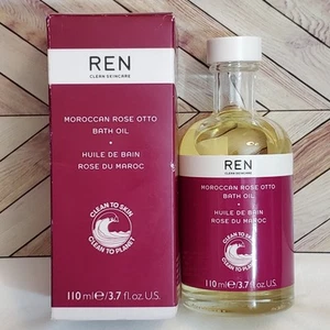REN Clean Skincare ~ MOROCCAN ROSE OTTO BATH OIL ~ 3.7 OZ BOXED - Picture 1 of 5