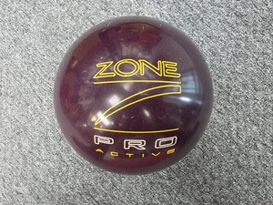 15 lbs 12 oz USED Brunswick ZONE PRO ACTIVE BURGUNDY bowling ball - Picture 1 of 2