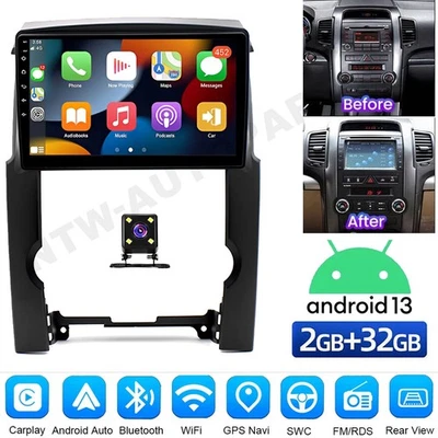 2+32GB Android13 Car Stereo GPS Radio Wireless Carplay for Kia Sorento 2009-2013 Foto 1 de 4