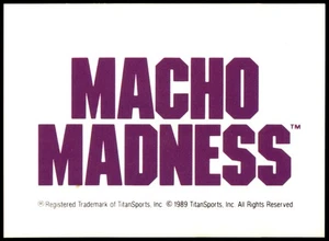 Macho Madness WWF 1990 Classic TitanSports Wrestling Card #137 - Picture 1 of 2