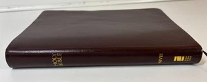 Holy Bible NIV Thinline Large Print Study Edition Red Letter 2011Leather - Imagen 1 de 14