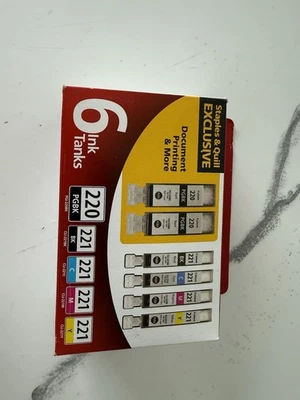 Canon 220/221 negro/foto negro/cian/magenta/amarillo estándar  Foto 1 de 4