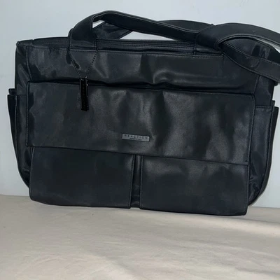 Kenneth Cole Reaction Black Large Purse Tote Laptop Bag - Image 1 of 4