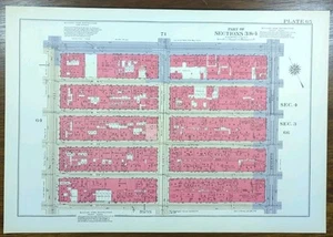 1934 GARMENT DISTRICT MANHATTAN NEW YORK CITY NY Map ~ Old Vintage Original - Picture 1 of 3