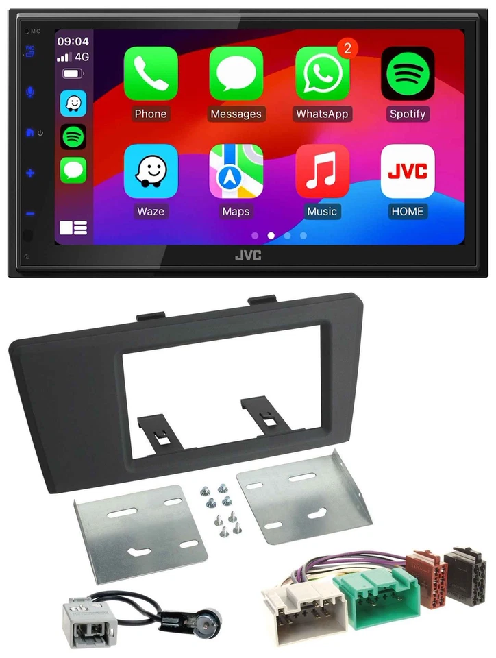 JVC Bluetooth 2DIN MP3 DAB USB Autoradio für Volvo S60 S70 C70 V70 00-03 - Bild 1 von 4