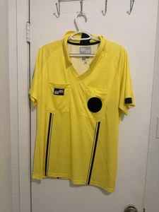 Official Sports USSF Soccer Pro Referee Jersey Shirt- Yellow Extra Large - Picture 1 of 4