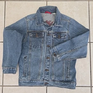 Oshkosh B'Gosh Vintage Size 10 Blue Jean Jacket Kids Denim Button Up Long Sleeve - Picture 1 of 18