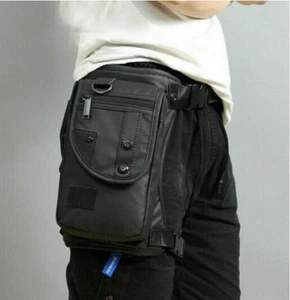 Men's Tactical Military Leg Bag Hip Drop Belt Waist Pack Travel Riding Hiking - Picture 1 of 11