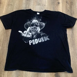 Kid Rock T Shirt Podunk Tour Don't Give A Flyin Hillbilly F***  2 Side  XXL - Picture 1 of 5