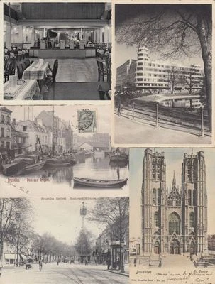 BRUSSELS BRUXELLES BELGIUM 50 Vintage Postcards mostly pre-1940 (L3607) - Photo 1/4