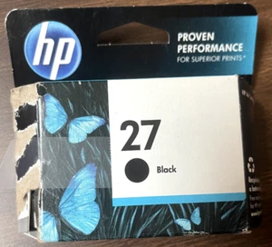 Cartuchos de tinta negra HP 27 genuinos caducidad 06/2013 sellados NUEVOS - Imagen 1 de 1