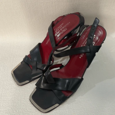 Sandalias Donald J Pliner Couture para mujer 10 M Dica” correa cruzada esculpidas en bloque Foto 1 de 4