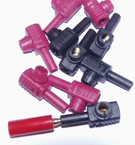 10 quality 4mm banana inline power / speaker sockets screw fixing - Picture 1 of 6