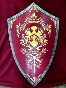 Medieval Knight Shield Armor Wooden Battle Warrior Templar Heavy Crusader Shield - Picture 1 of 4