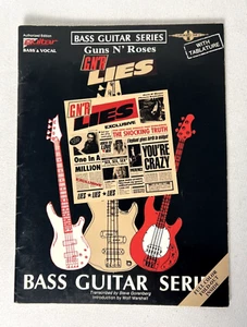 Bass Guitar Series: Guns N' Roses GN'R Lies Tablature Songbook (1989) NO Poster - Imagen 1 de 10