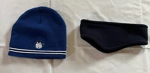 💝NWOT Lot of 2 Beanie Acrylic Ski Hat Skull Cap & Ear Muffs Winter Unisex - Picture 1 of 7