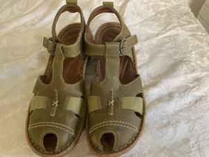 Josef Seibel Sandalen Damen Gr. 40. Avocado Leder, Fischerstil, gebraucht - Bild 1 von 7