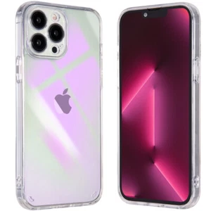 For IPhone 13 Pro Max (6.7"), Holographic Transparent Case - Purple - Picture 1 of 6