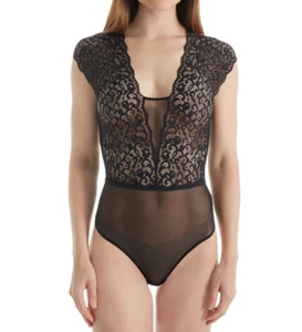 Paul & Joe Cosabella Womens Black Cheyenne Teddy Thong Bodysuit Size M L12539 - Picture 1 of 2
