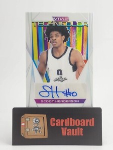 2023 Leaf Vivid Technicolor Scoot Henderson Autograph #T-SH1 19/25
