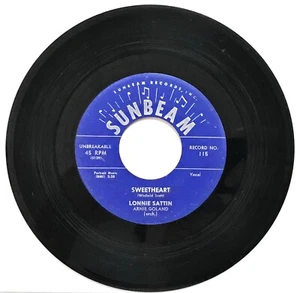 LONNIE SATTIN: Sweetheart (Vinyl 7" Single) Popcorn R&B - Imagen 1 de 2