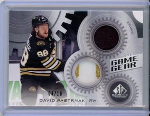 2024-25 SP Game Used Game Gear #GGDP David Pastrnak JERSEY PATCH /10 - Picture 1 of 2