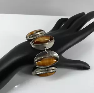 Pulsera modernista Tin Denmark años 60 70 bracelet dinamarca - Imagen 1 de 6