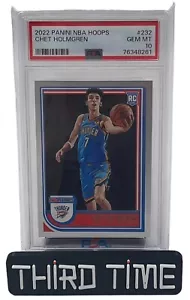 2022-23 Panini NBA Hoops Chet Holmgren Rookie RC #232 PSA 10 - Picture 1 of 3