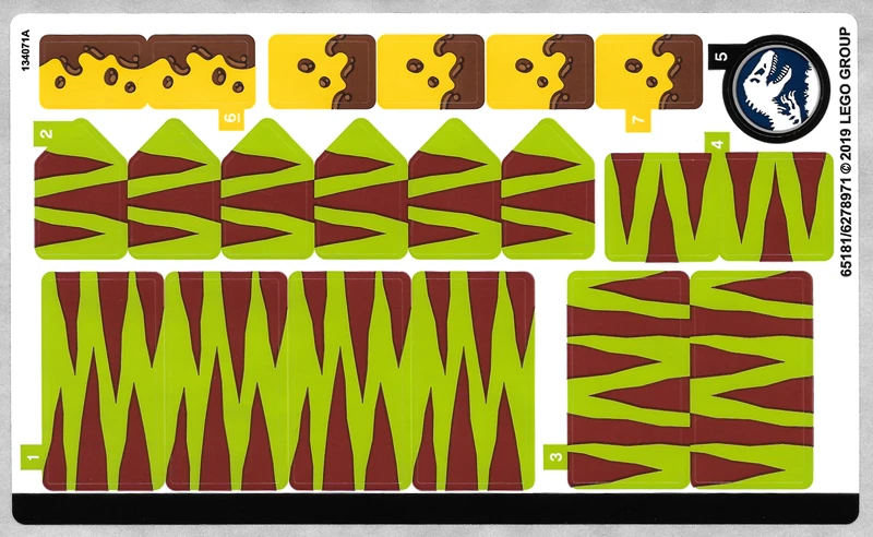 NUEVO LEGO - Pegatina - Jurassic World - T. rex vs Dino-Mech Battle - Set 75938 Foto 1 de 1