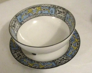 Vintage Noritake 2 Piece Footed Bowl W/Underplate..Sauce Bowl etc So Pretty - Picture 1 of 4