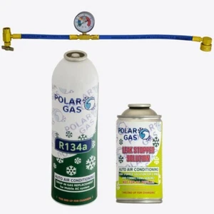 Car 134A AC Aircon Air Con Conditioning Gas Topup Recharge Refill Regas DIY Kit - Picture 1 of 7