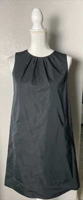 Lida Baday Solid Black Dress, LBD, Sheath with pleating at neck, A line size 4 - Image 1 of 4